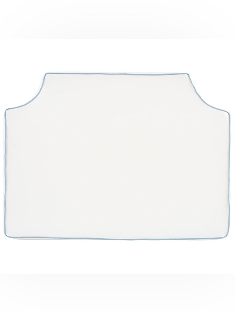 Room 422 Headboard with Light Blue Trim Twin